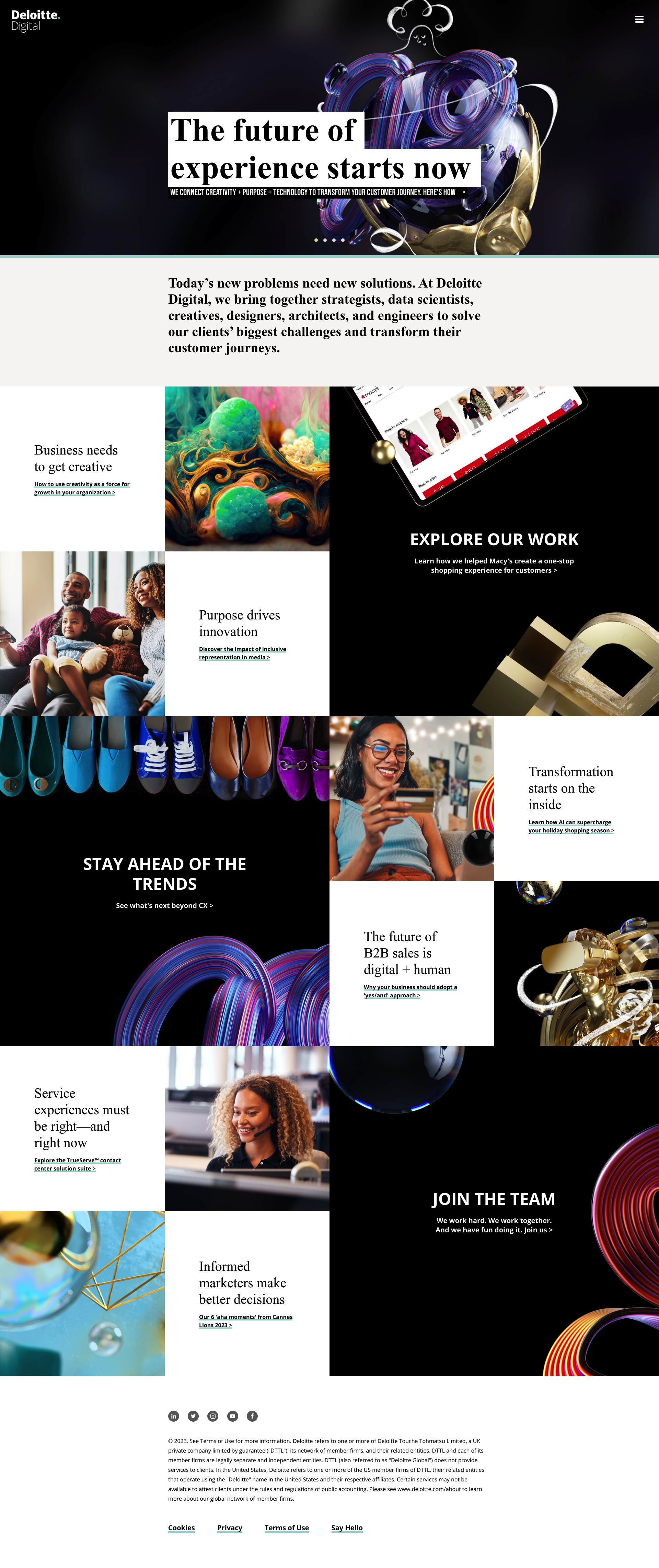 Screenshot of deloittedigital.com