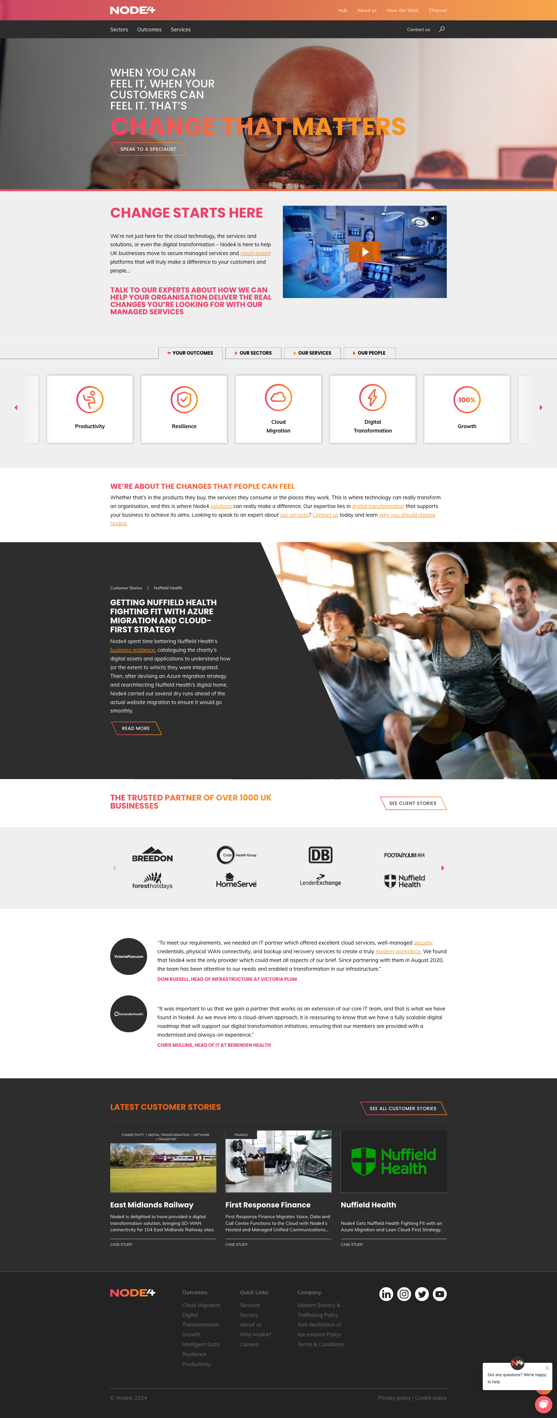 Screenshot of node4.co.uk