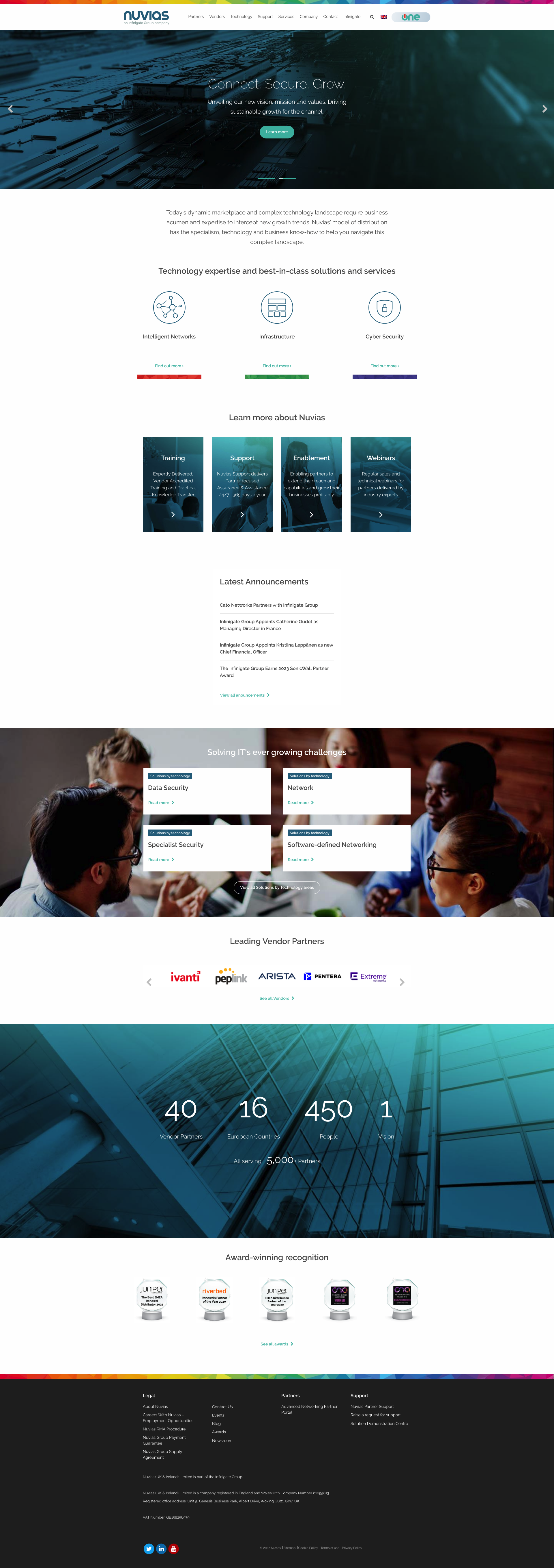 Screenshot of nuvias.com